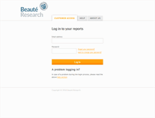 Tablet Screenshot of beauteresearch.com